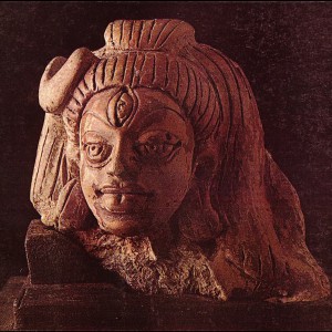 Shiva Head with Crescent Moon (Chandra) - 5th Century, India